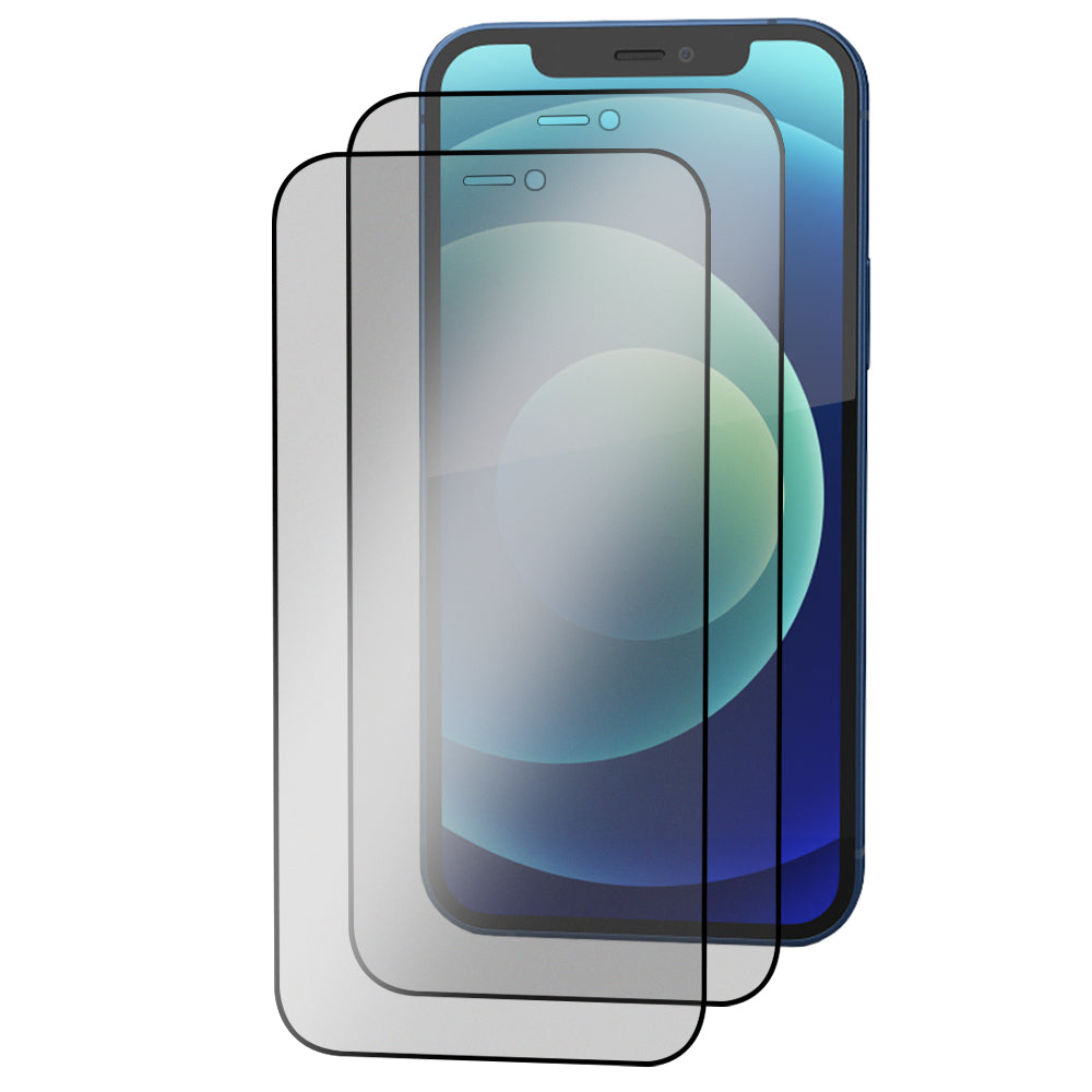 iPhone 12 Tempered Glass Screen Protector [2-Pack] with Easy Alignment Frame – Matte Anti-Glare, Premium by SwiftShield