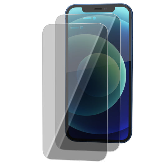 iPhone 12 Tempered Glass Screen Protector [2-Pack] with Easy Alignment Frame – Privacy, Premium by SwiftShield