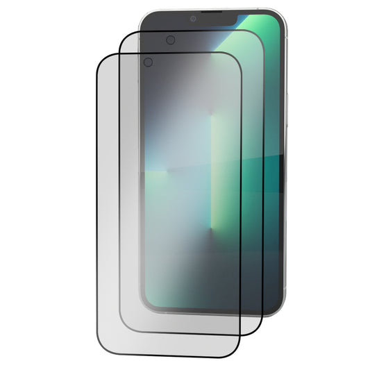 iPhone 13 Pro Max Tempered Glass Screen Protector [2-Pack] with Easy Alignment Frame – Matte Anti-Glare, Premium by SwiftShield