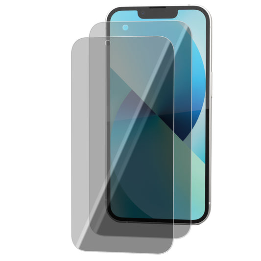 iPhone 13 Tempered Glass Screen Protector [2-Pack] with Easy Alignment Frame – Privacy, Premium by SwiftShield