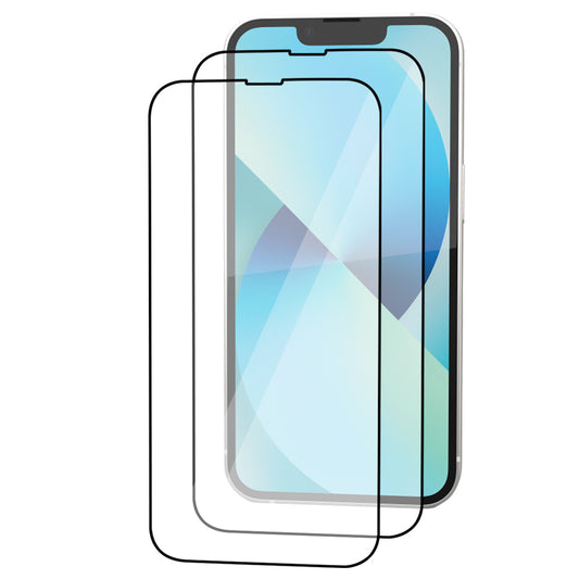 iPhone 13 Tempered Glass Screen Protector [2-Pack] with Easy Alignment Frame – Clear, Premium by SwiftShield