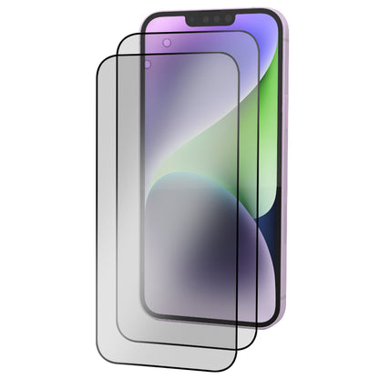 iPhone 14 Plus Tempered Glass Screen Protector [2-Pack] with Easy Alignment Frame – Matte Anti-Glare, Premium by SwiftShield