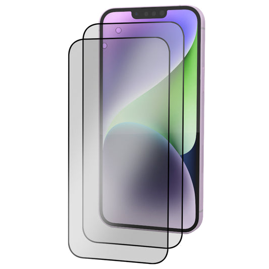 iPhone 14 Plus Tempered Glass Screen Protector [2-Pack] with Easy Alignment Frame – Matte Anti-Glare, Premium by SwiftShield