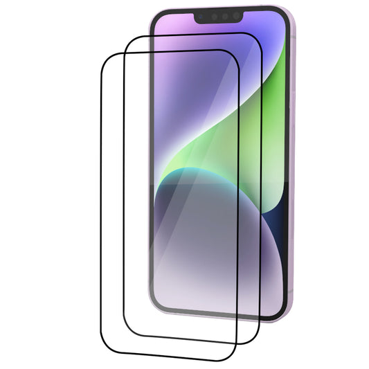 iPhone 14 Plus Tempered Glass Screen Protector [2-Pack] with Easy Alignment Frame – Clear, Premium by SwiftShield