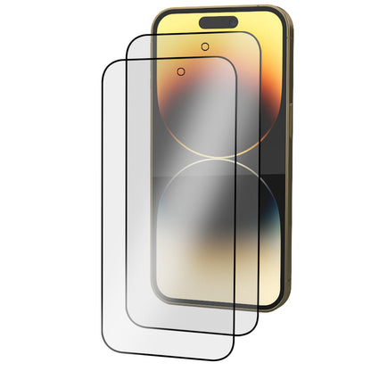 iPhone 14 Pro Max Tempered Glass Screen Protector [2-Pack] with Easy Alignment Frame – Matte Anti-Glare, Premium by SwiftShield