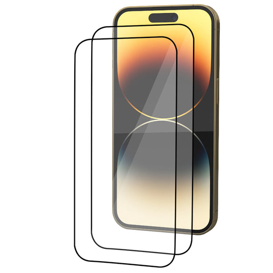 iPhone 14 Pro Max Tempered Glass Screen Protector [2-Pack] with Easy Alignment Frame – Clear, Premium by SwiftShield