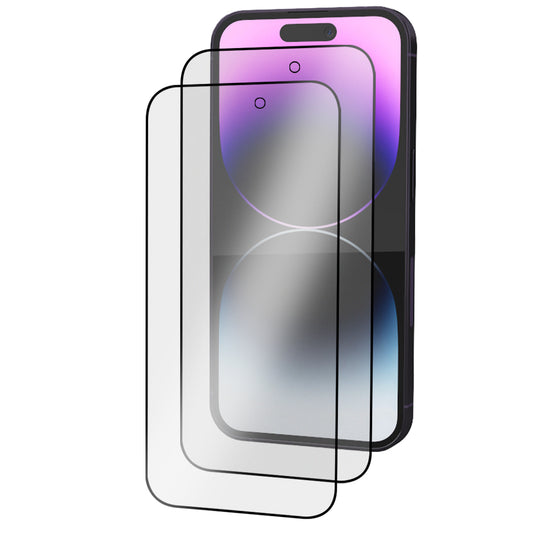 iPhone 14 Pro Tempered Glass Screen Protector [2-Pack] with Easy Alignment Frame – Matte Anti-Glare, Premium by SwiftShield