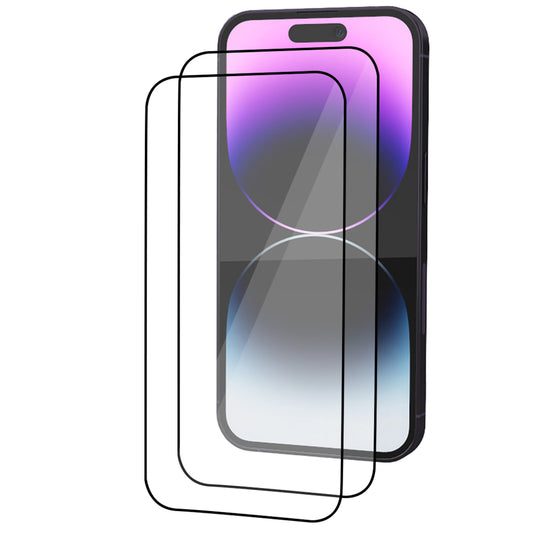 iPhone 14 Pro Tempered Glass Screen Protector [2-Pack] with Easy Alignment Frame – Clear, Premium by SwiftShield