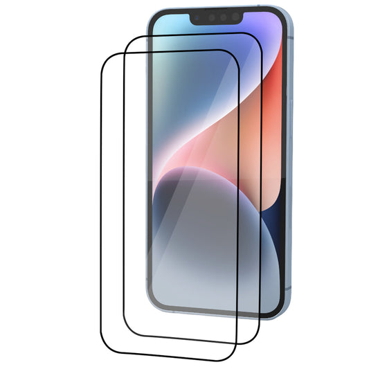 iPhone 14 Tempered Glass Screen Protector [2-Pack] with Easy Alignment Frame – Clear, Premium by SwiftShield