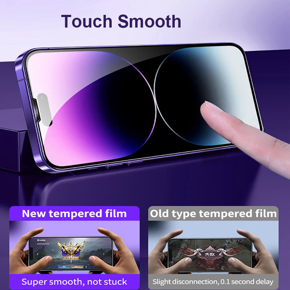 iPhone 15 Tempered Glass Screen Protector [2-Pack] with Easy Alignment Frame – Matte Anti-Glare, Premium by SwiftShield