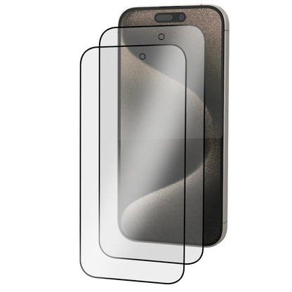iPhone 15 Pro Max Tempered Glass Screen Protector [2-Pack] with Easy Alignment Frame – Matte Anti-Glare, Premium by SwiftShield