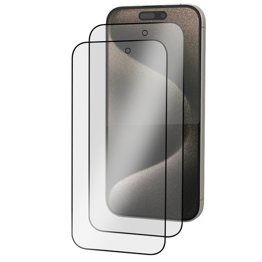 iPhone 15 Pro Max Tempered Glass Screen Protector [2-Pack] with Easy Alignment Frame – Matte Anti-Glare, Premium by SwiftShield