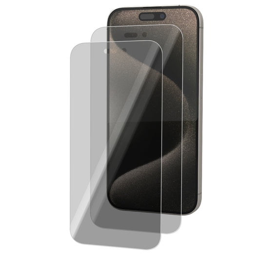 iPhone 15 Pro Max Tempered Glass Screen Protector [2-Pack] with Easy Alignment Frame – Privacy, Premium by SwiftShield