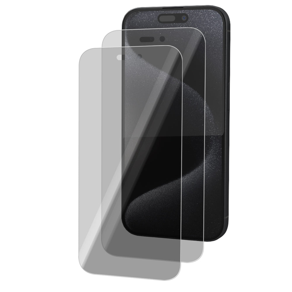 iPhone 15 Pro Tempered Glass Screen Protector [2-Pack] with Easy Alignment Frame – Privacy, Premium by SwiftShield