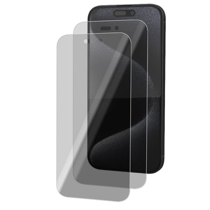 iPhone 15 Pro Tempered Glass Screen Protector [2-Pack] with Easy Alignment Frame – Privacy, Premium by SwiftShield