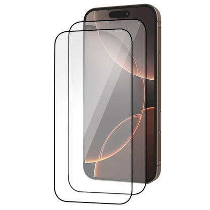 iPhone 16 Pro Tempered Glass Screen Protector [2-Pack] with Easy Alignment Frame – Clear, Premium by SwiftShield