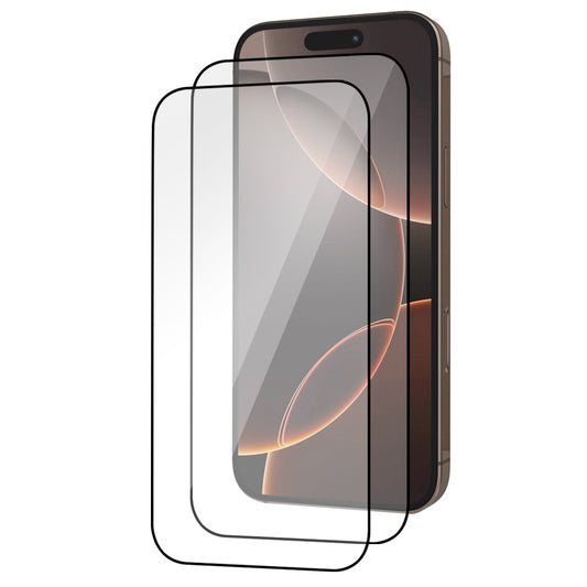 iPhone 16 Pro Tempered Glass Screen Protector [2-Pack] with Easy Alignment Frame – Clear, Premium by SwiftShield