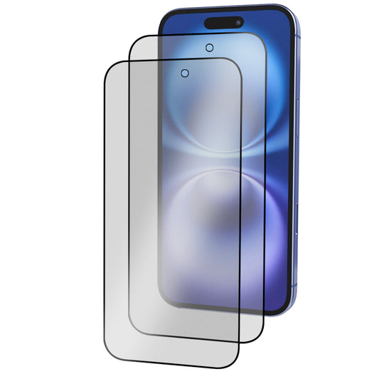 iPhone 16 Tempered Glass Screen Protector [2-Pack] with Easy Alignment Frame – Matte Anti-Glare, Premium by SwiftShield