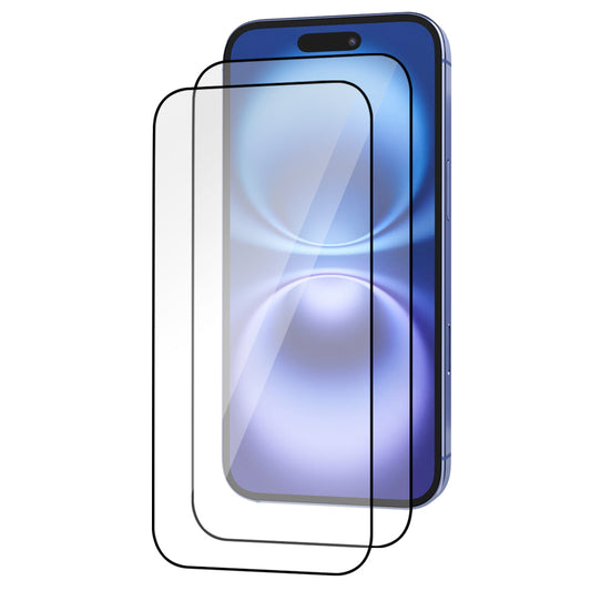 iPhone 16 Plus Tempered Glass Screen Protector [2-Pack] with Easy Alignment Frame – Clear, Premium by SwiftShield