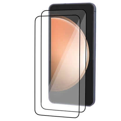 Samsung Galaxy S23 FE Tempered Glass Screen Protector [2-Pack] with Easy Alignment Frame – Clear, Premium by SwiftShield