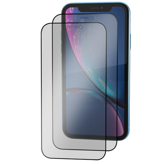 iPhone XR Tempered Glass Screen Protector [2-Pack] with Easy Alignment Frame – Matte Anti-Glare, Premium by SwiftShield