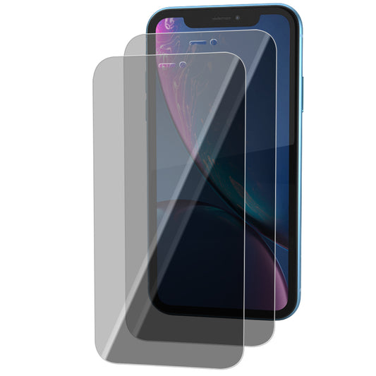 iPhone XR Tempered Glass Screen Protector [2-Pack] with Easy Alignment Frame – Privacy, Premium by SwiftShield