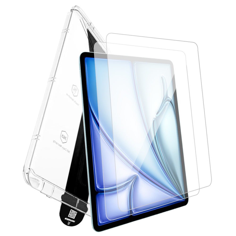iPad Mini A17 Tempered Glass Screen Protector [2-Pack] with Easy Alignment Frame – Clear, Premium by SwiftShield